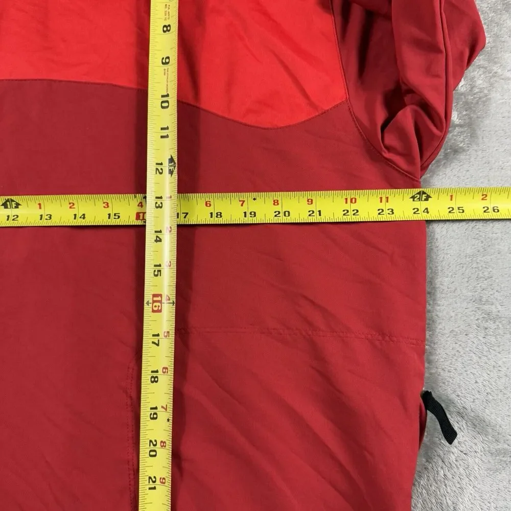 Nike Golf‎ Windbreaker Jacket Lightweight Mens Size Large Red Full Zip Mock Neck
